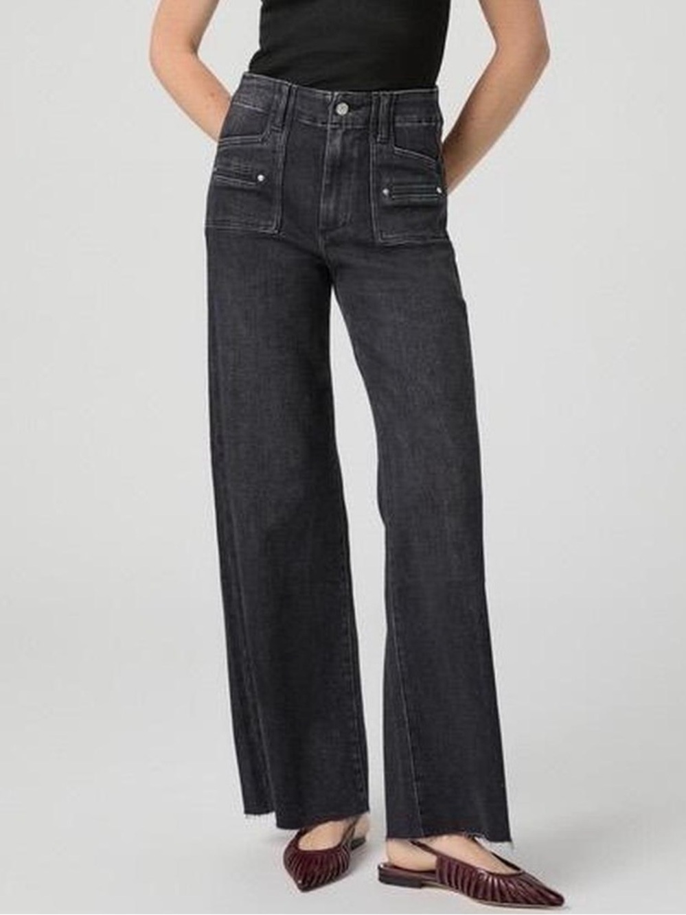 PAIGE Anessa  Wide Leg Jeans